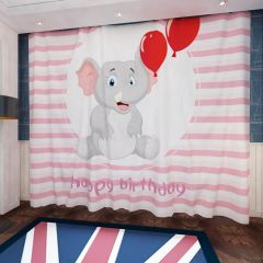 Birthday Stripe Window Curtains CUR-0333