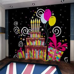 Flag Cake Window Curtains CUR-0341
