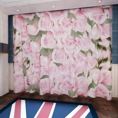 Flower Leave Window Curtains CUR-0346