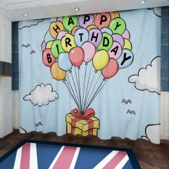 Birthday Gift Window Curtains CUR-0347