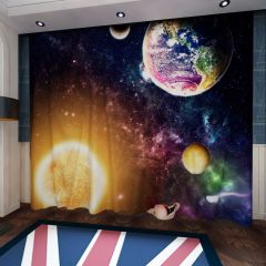 Planet Earth Window Curtains CUR-0349