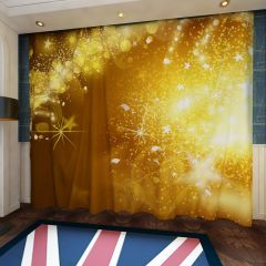 Light Golden Window Curtains CUR-0351