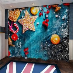 Star Ball Heart Light Flower Window Curtains CUR-0453