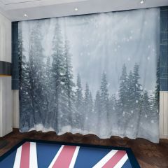 Snowy Mountain Window Curtains CUR-0470