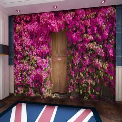 Flowery Wall Window Curtains CUR-0473