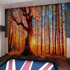 Autumn Forest Window Curtains CUR-0474