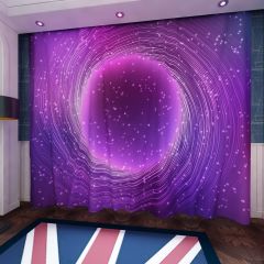 Abstract Starry Sky Window Curtains CUR-0490