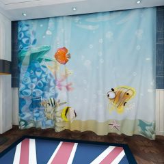 Cute Ocean Window Curtains CUR-0494