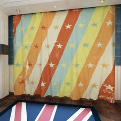 Star Texture Window Curtains CUR-0497