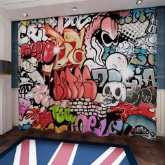 Graffiti Wall Window Curtains CUR-0504