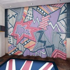 Abstract Texture Window Curtains CUR-0506