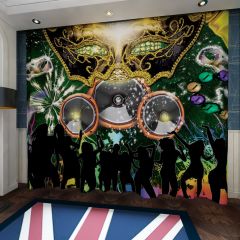 Shining Mask Decoration Window Curtains CUR-0510