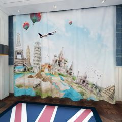 Fly Building Window Curtains CUR-0522