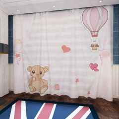 Animal Heart Window Curtains CUR-0525