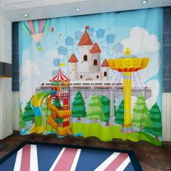 Circus Ballon Window Curtains CUR-0529