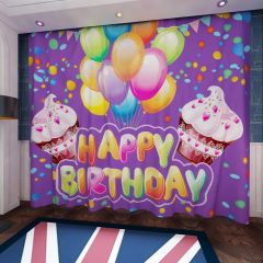 Flag Ballon Window Curtains CUR-0530