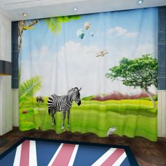 Grass Animal Window Curtains CUR-0532