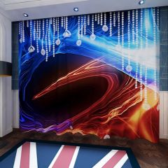 Diamonds Light Window Curtains CUR-0539