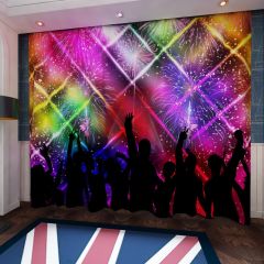 Stage Dancer Fireworks Window Curtains CUR-0543