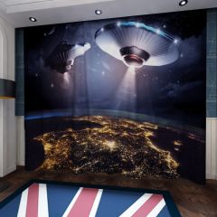 Earth Stars Galaxy Window Curtains CUR-0553