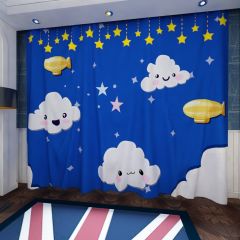 Star Cloudy Weather Aircraft Window Curtains CUR-0568