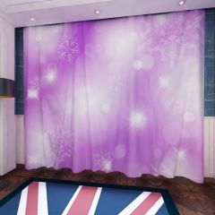 Purple Background Window Curtains CUR-0585