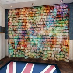 Vivid Wall Window Curtains CUR-0599