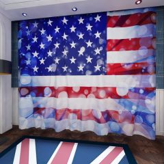 Beautiful Flag Window Curtains CUR-0606