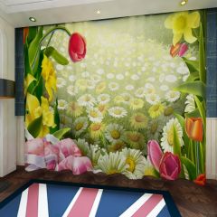 Charming Flowers Window Curtains CUR-0607