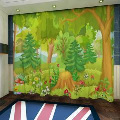 Rich Forest Window Curtains CUR-0612