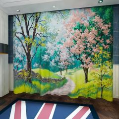 Forest Path Window Curtains CUR-0616