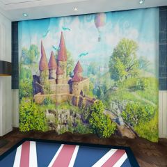 Forest Castle Window Curtains CUR-0617