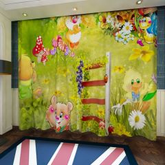 Funny Family Window Curtains CUR-0618