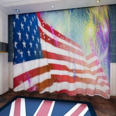 Colored Ribbon Window Curtains CUR-0631