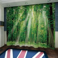Sunshine Through The Woods Window Curtains CUR-0641