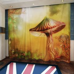 Giant Mushrooms Window Curtains CUR-0642