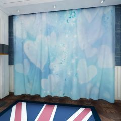Beautiful Heart Shape Light Spot Window Curtains CUR-0644