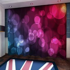 Colorful Circular Aperture Window Curtains CUR-0647