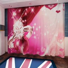 Diamond Ring Romantic Roses Window Curtains CUR-0649