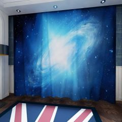 Night Sky Abstract Art Window Curtains CUR-0656