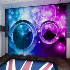Colorful Light Spots Window Curtains CUR-0669