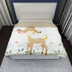 Deer Bird Flower Duvet Cover DVK-0006