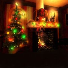 XMAS Eve Photography Scenery Backdrop Christmas Theme Banner EHY-008