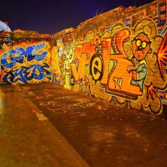 Brick Wall Graffiti Photography Scenery Backdrop Graffiti Theme Banner EHY-012