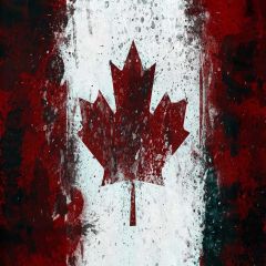 Canadian Flag Photography Scenery Backdrop Flag Theme Banner EHY-017