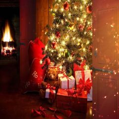 XMAS Gifts Photography Scenery Backdrop Christmas Theme Banner EHY-049