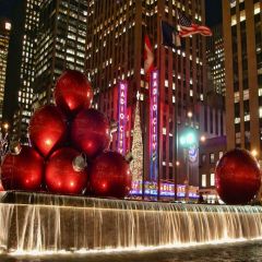 Red Lanterns Photography Scenery Backdrop Christmas Theme Banner EHY-054