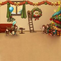 Fairy Tales Photography Scenery Backdrop Christmas Theme Banner EHY-055