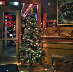 Xmas Tree In The Store Photography Scenery Backdrop Christmas Theme Banner EHY-062