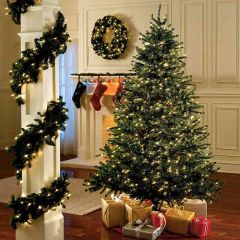 Xmas Tree And Gifts Photography Scenery Backdrop Christmas Theme Banner EHY-073